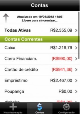 Aplicativo para IOS Minhas economias 2