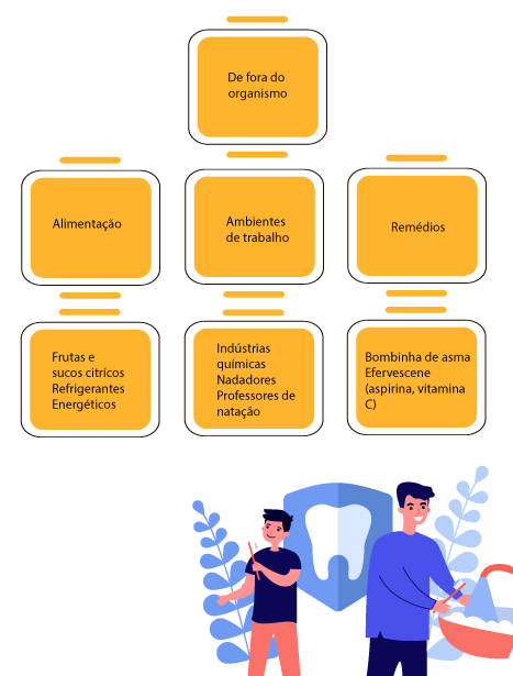 Mas de onde vem esses ácidos?