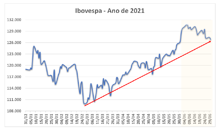Ibovespa - Ano de 2021