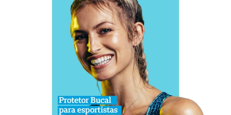 Protetor bucal para esportistas