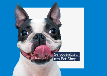 Foto de cachorro bulldog com a língua para fora e texto: se você abriu um petshop...