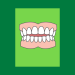 imagem de dentinhos em uma boca com mordida aberta